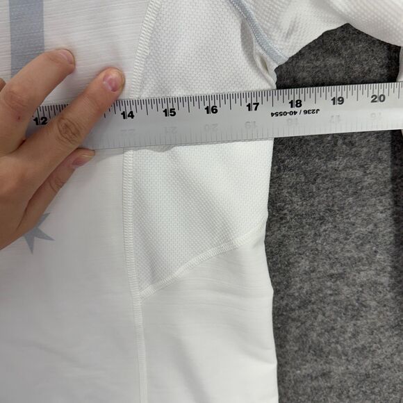 Nike Activewear T-Shirt Men S Small White Nike Pro Dri Fit Long Sleeve Fitted - Picture 5 of 8